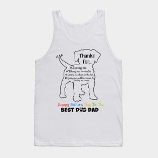 Happy Father's Day To The Best Dog Dad For Dog Lover Men Tank Top